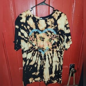 Custom Bleach Dye All Time Low T-Shirt